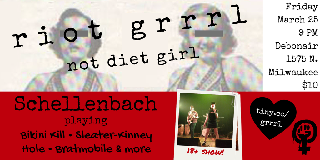 megmantis's tweet photo. Come see me sing #riotgrrrl songs with my band #Schellenbach this Friday in #WickerPark! https://t.co/OtajhgyZ8O https://t.co/OhiJq8fbXH