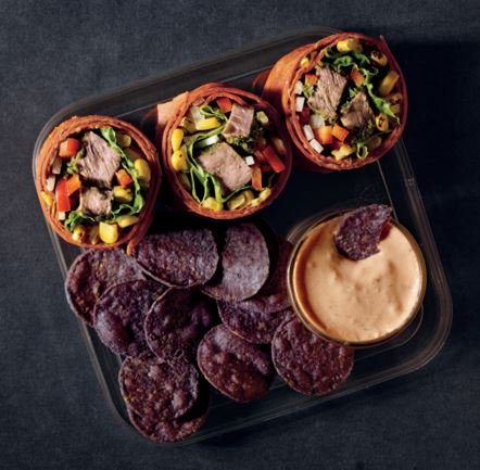 EWMallSbux's tweet photo. Hope you guys are hungry tomorrow! Our new Fresh Food lineup gets even fresher w/ this zesty Southwest steak wrap! https://t.co/2QXmZPe35a