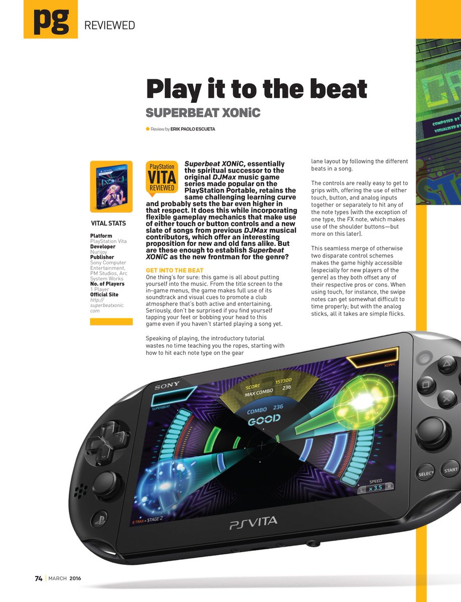 PMStudiosUSA's tweet photo. #SUPERBEAT #XONiC #VITA got reviewed by @SpeedMagazine with 4.5/5! 
Read it at: https://t.co/BHFTJuFCoa #speedmagph https://t.co/WQ6uTQ5UvQ
