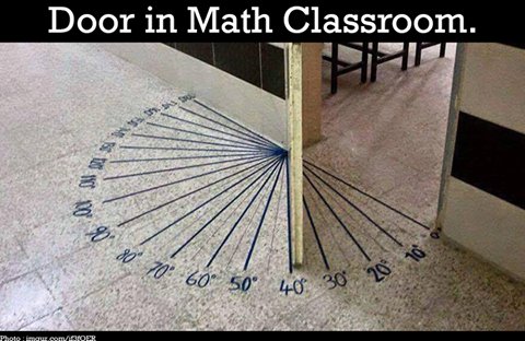 این هم درب کلاس درس #ریاضی!