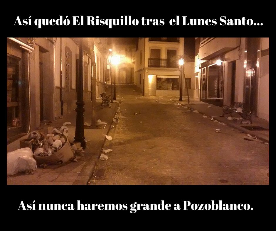 EmilianoPozuelo's tweet photo. Así quedó anoche El Risquillo. 
Así no hacemos grande Pozoblanco. 
Foto: @FausTinohc https://t.co/FrTP8Lyb2m