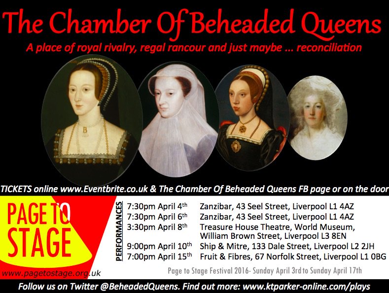 BeheadedQueens's tweet photo. #TravelTuesday
Travel beyond time to #TheChamberOfBeheadedQueens
#Liverpool @P2S_Festival
https://t.co/IINAYG6njI https://t.co/7rfkWdYZ9w