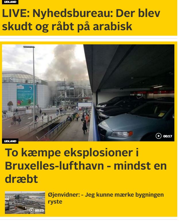 #Bomber i #Bruxelles. Formodentlig #terrorangreb #terror