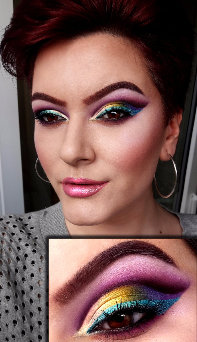 KatelynnRose491's tweet photo. Spring inspired #makeup using @SleekMakeUP Ultra Mattes Brights palette @MakeupShopRO @umaexpo @beautytips_2 https://t.co/ah31oqfvSi