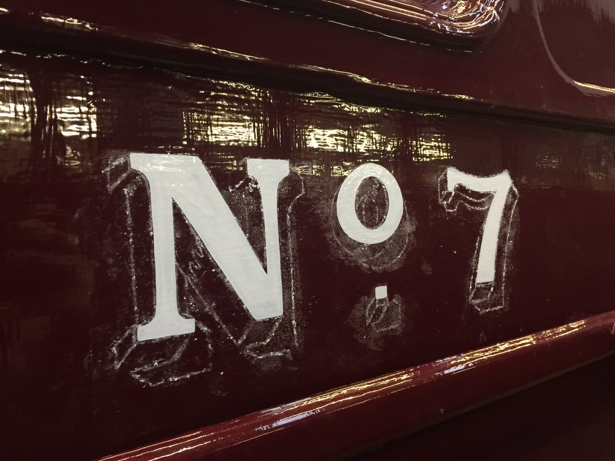 TanfieldRailway's tweet photo. Finishing touches are being applied to carriage No.7... From this Sunday you'll be able to travel #DirectorClass! https://t.co/jJRkoKLi9k