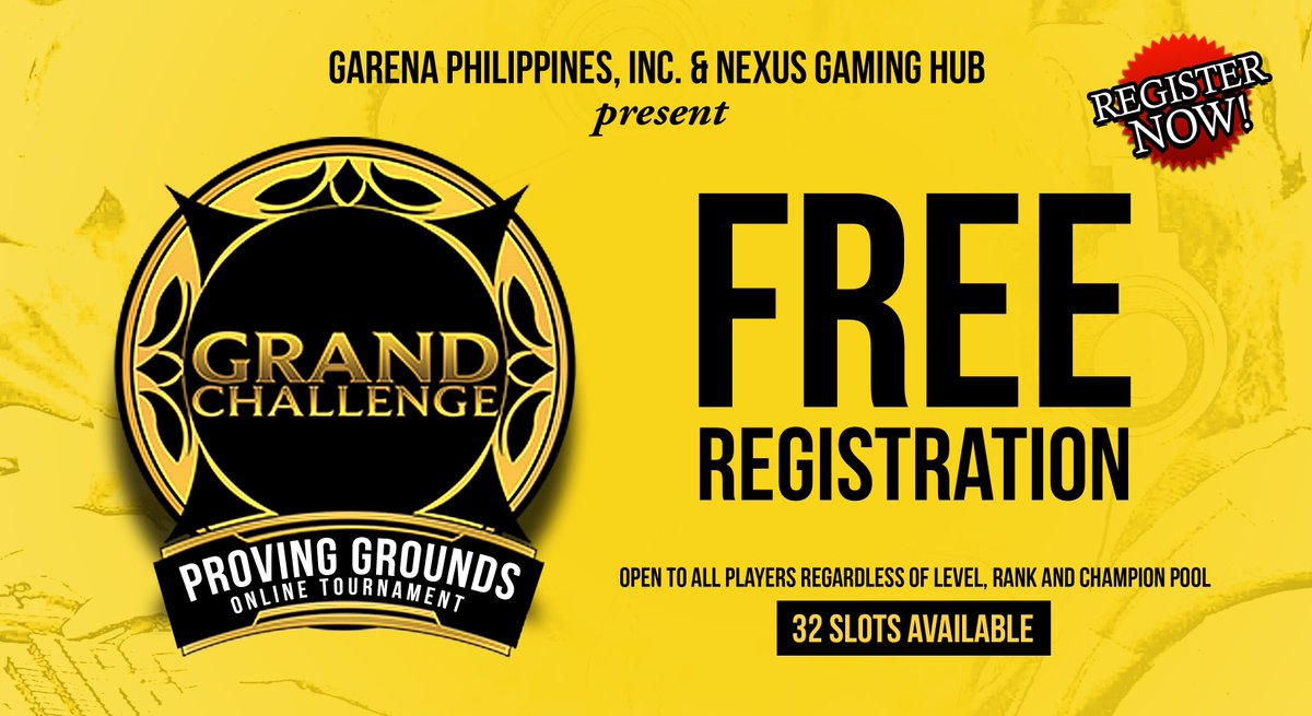 nexusgaminghub's tweet photo. FREE REGISTRATION: Proving Grounds: 5V5 Rift Online Tournament on April 2. Register here https://t.co/awZe4aC97C. https://t.co/JNmLzUMDoh