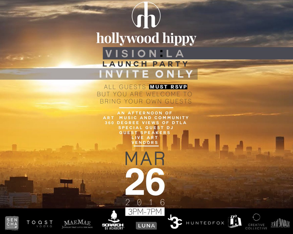 HollywoodHippy's tweet image. Things are getting real! See you there? #visionLA #hollywoodhippy #HHlaunch2016