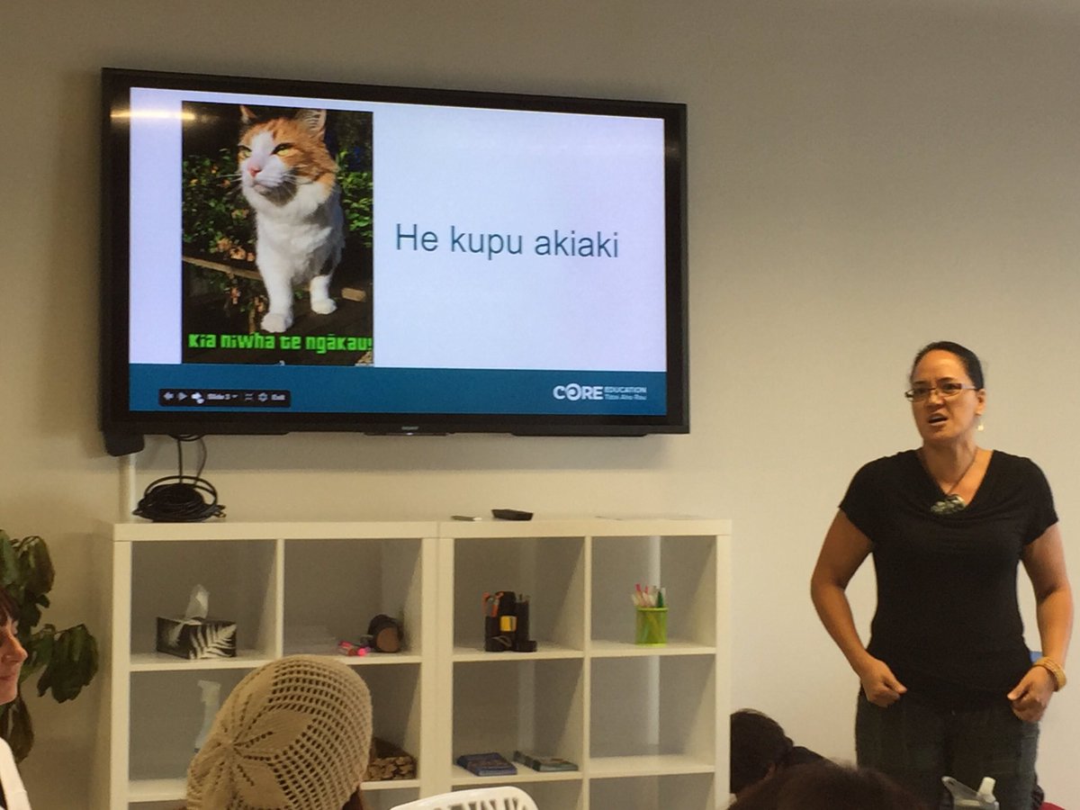 BeckyHare26's tweet photo. Kia niwha te ngākau Just do it. Go with your heart! Committing to te reo Māori class with @temihinga @coreeducation https://t.co/jiKb9q9wwV