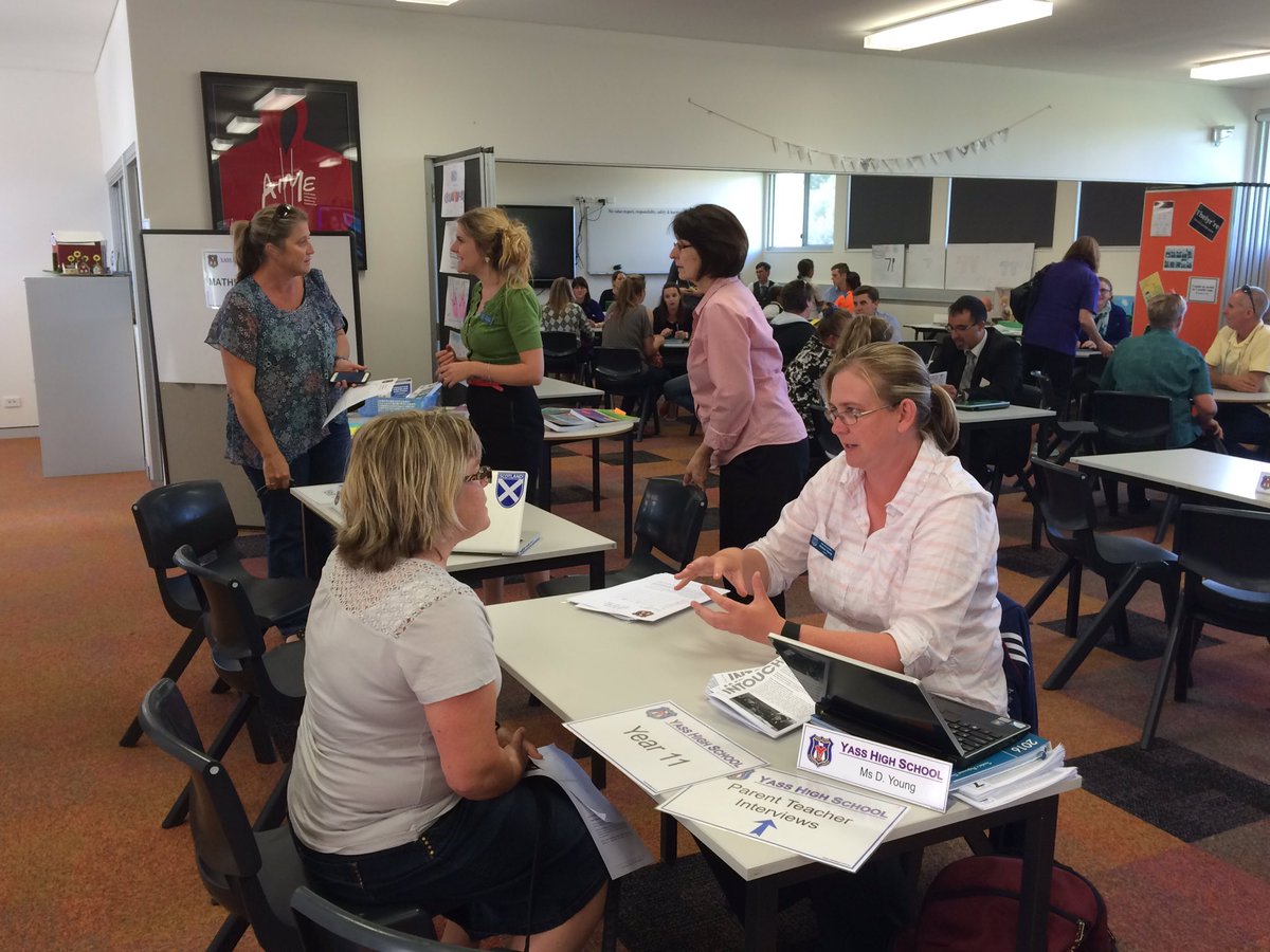 YassHighSchool's tweet photo. Excellent roll up @YassHighSchool Year 7&11 parent interviews in #YHSRebuild. https://t.co/2y9MbeRwYW https://t.co/ba54C3zyFa