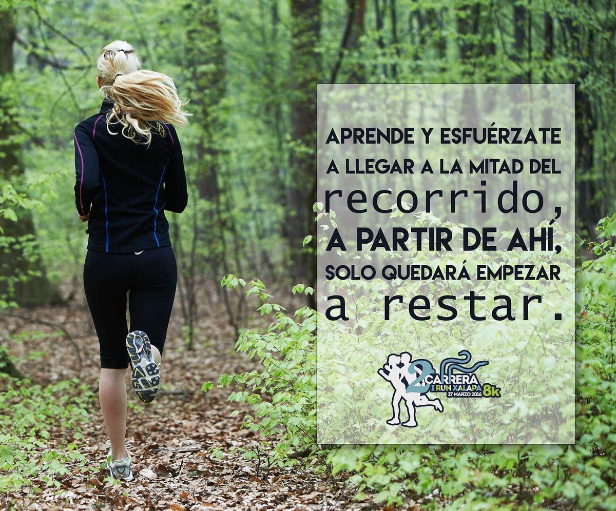 IRunXalapa's tweet photo. Si crees que puedes, estás a la mitad de lograrlo. :) #MisPrimeros8kConIRun #2aCarreraIRunXalapa2016 #8k 27.03.16🏁 https://t.co/TV7wOHRlNu