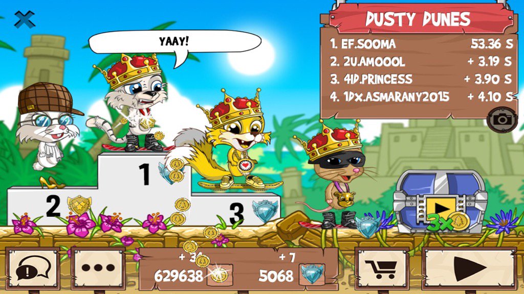 1SOMAx's tweet photo. I just beat a golden fox! #funrun2 #Amoool #Princess #Asmarany2015 https://t.co/GMW3P8QQbp