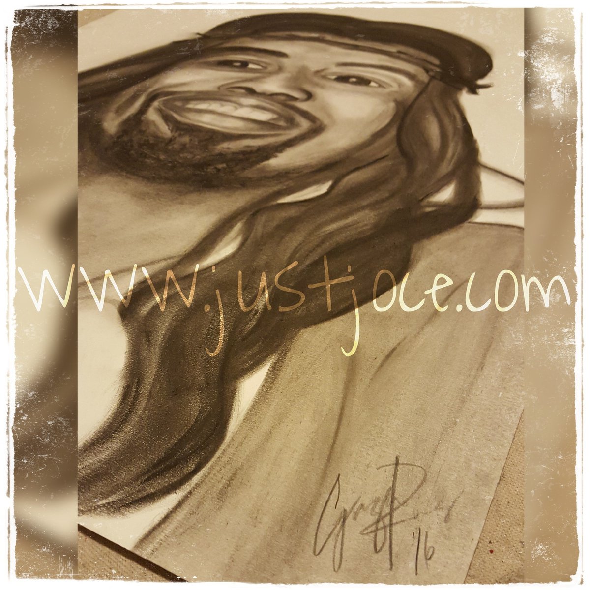 DJGingerRose's tweet image. @slinkjohnson #charcoal #blackjesus #perrequest #almostdone #alreadylovingit ❤
