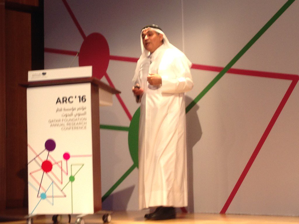 QatarComputing's tweet image. &quot;We don&apos;t have enough people trained in data sciences.&quot; - QCRI&apos;s @akelmagarmid @QatarComputing #arc2016