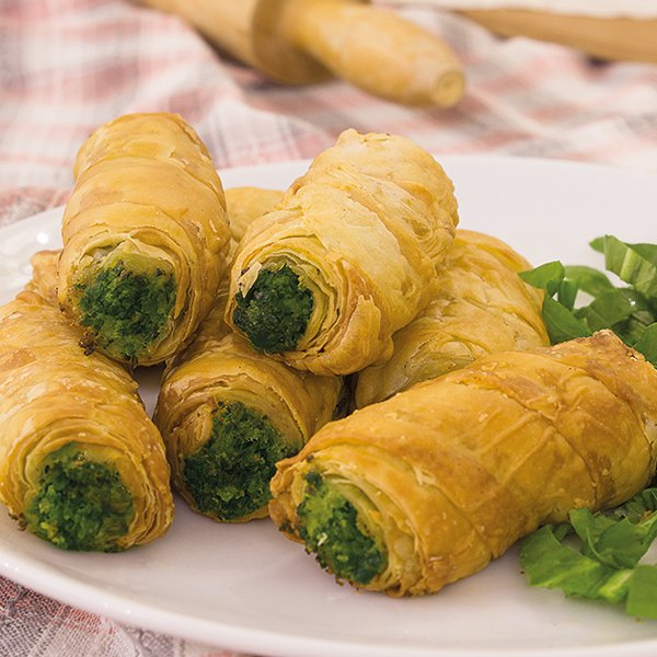 Mini Rulo Börek Ispanaklı &amp; Peynirli