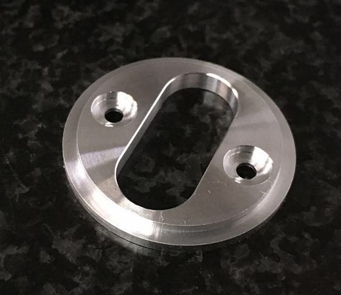 Microwave flanges for the Electronics industry today.30mm OD, Milled and Turned/One operation.#ukmanufacturing
