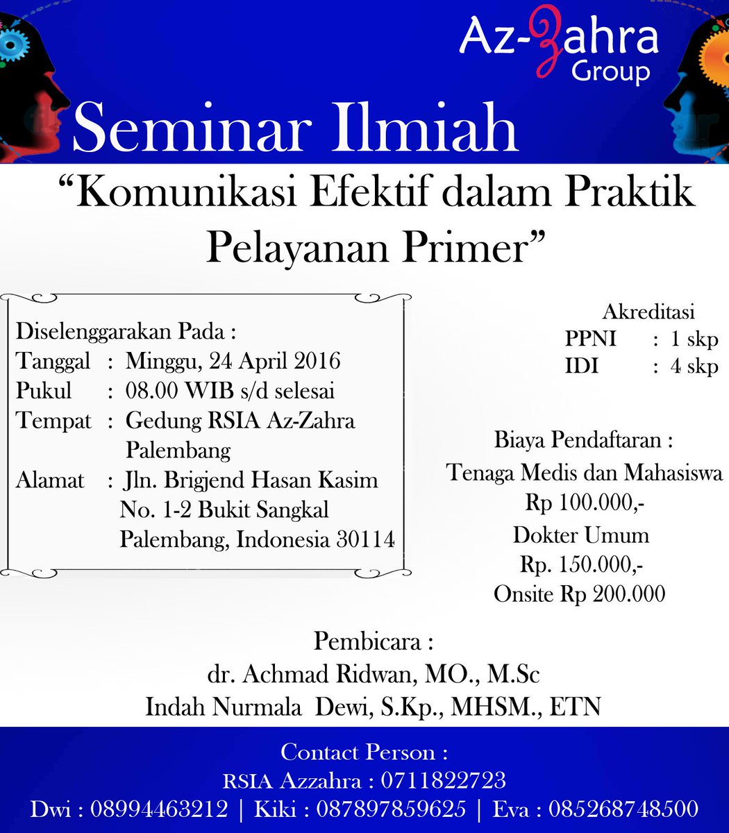 azzahrainfo's tweet photo. Ikutan seminar yuk ! https://t.co/AtFoe0OdmT