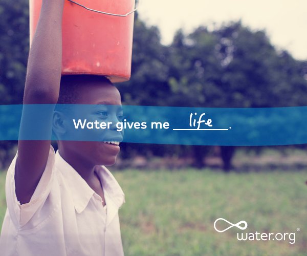 ONEinAfrica's tweet photo. Water gives hope, health and opportunity. Retweet to show support for access to safe water for all! #WorldWaterDay https://t.co/0JwHTA8LZx