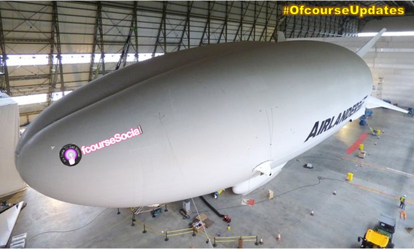 OfcourseSocial's tweet photo. #OfcourseUpdates World's longest #Aircraft ready for #Flight https://t.co/h8F2VNIivN #HybridAirVehicles #Travel https://t.co/EQtdAcyNyW