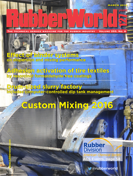 rubberworld's tweet photo. The March issue of RW is available online: https://t.co/xYD0RalmxD
Focus: Custom Mixing &amp; Compounding w/directory https://t.co/bt8e8ZVcwQ