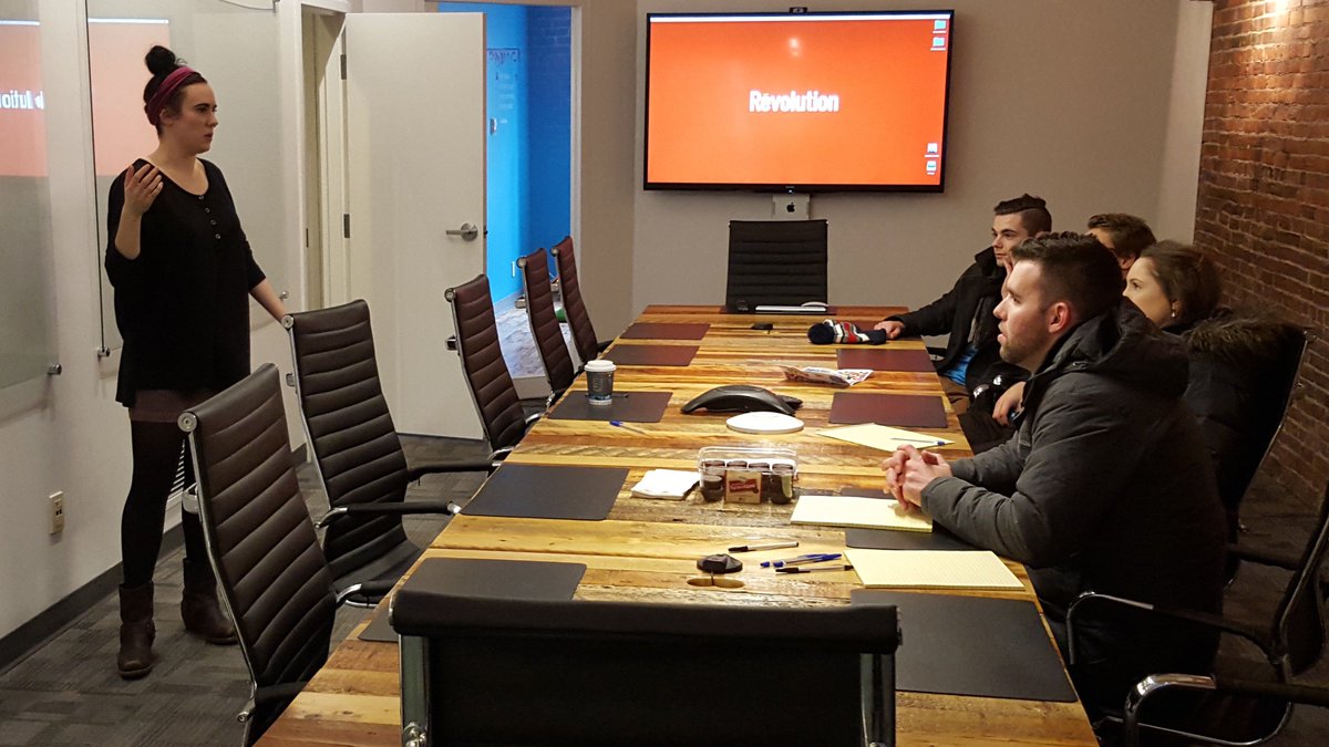 RevStrat's tweet photo. On Friday we worked with our friends at @HemmingsHouse to teach entrepreneurs at #ECSW2016 about commercials. https://t.co/pmdi2gEeCZ