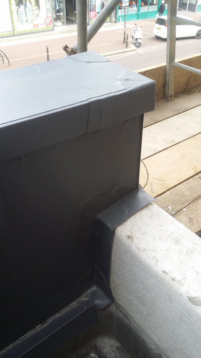 ampmroofing's tweet photo. @CefilUK @am_maint @ChasGiles1 @domhanmore @steved10k parapet repairs complete #singleply #roofing https://t.co/8cl3RfF9QH
