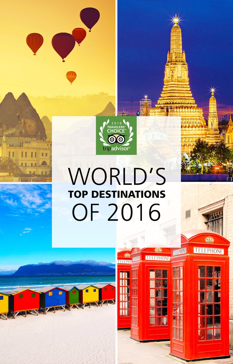 Tripadvisor's tweet photo. These are the top destinations in the world this year: https://t.co/ZsafxSsLw3 #TravelersChoice https://t.co/NtPSdhlqEC