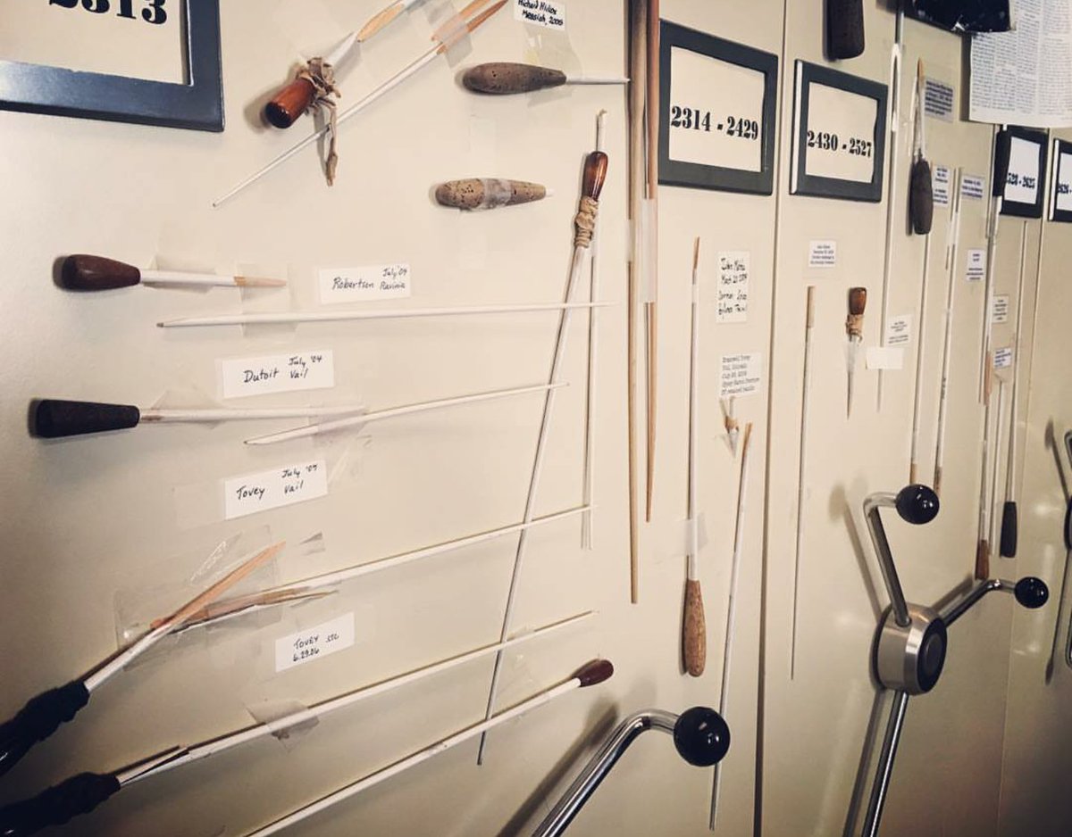 The <a href="/nyphil/">New York Philharmonic</a> have 'The Wall of Broken Batons' - conductor's batons that have been dropped or broken in concert.