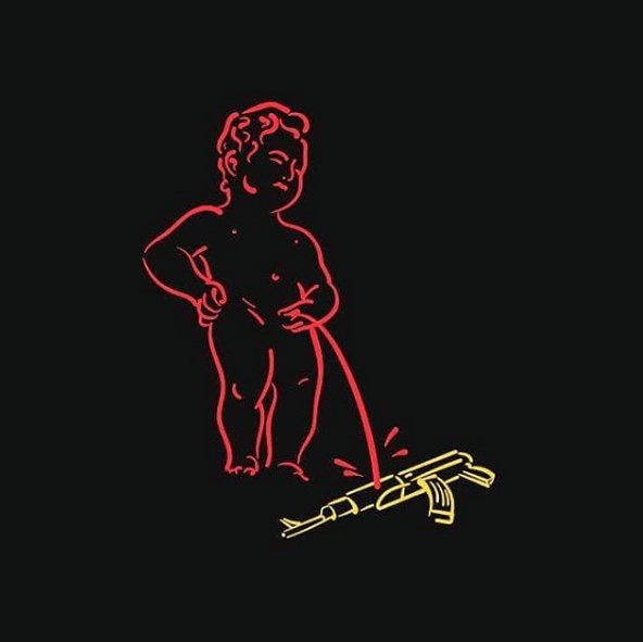 'Manneken Peace': The symbol of #Brussels ' cultural heritage, used on Instagram to affirm the value of peace.