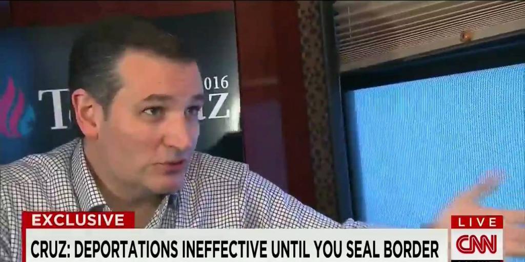 Jebnews77's tweet photo. [VIDEO] Jake Tapper Confronts Ted Cruz on Immigration: Will You Be 'Rounding People Up'?... https://t.co/KVYQlabzN3 https://t.co/QOaXpCbzZ0