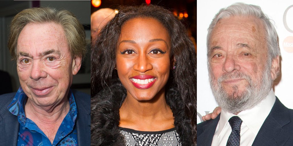 WhatsOnStage's tweet photo. Happy birthday to three theatre legends - Andrew Lloyd Webber, Beverley Knight and Stephen Sondheim! https://t.co/J92N076qdb