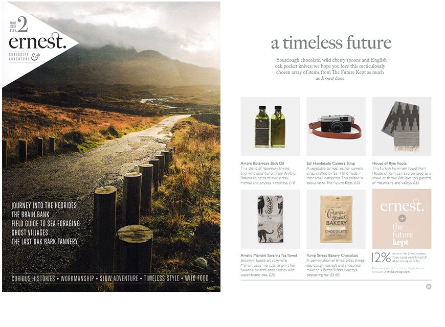 AmbreBotanicals's tweet photo. Our bath oil was featured in "A timeless future" of Ernest Magazine https://t.co/9YbGIQ0Zjq