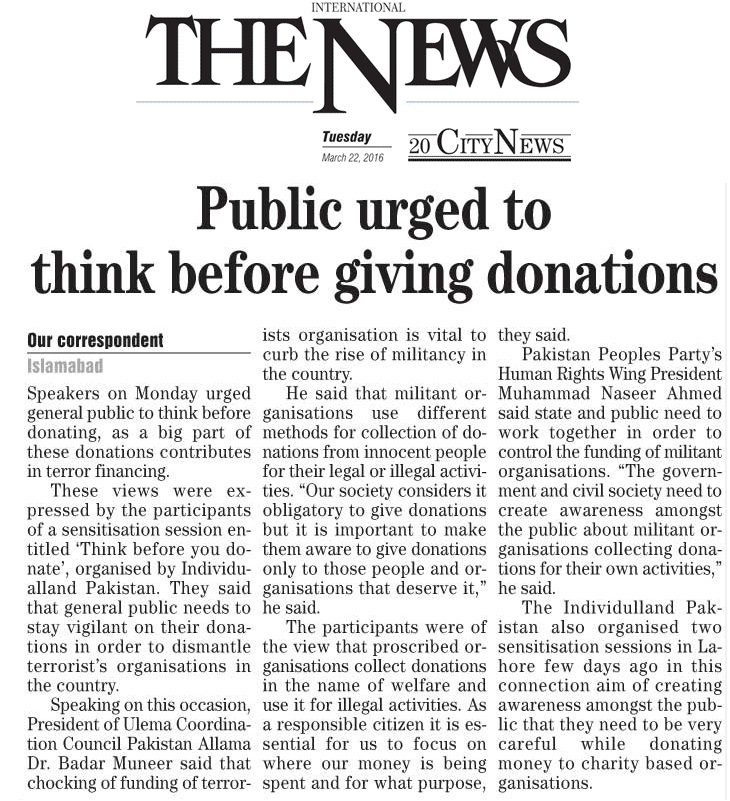 individualland's tweet photo. Public urged to think before giving donations
#TrackYourMoney #SafeCharityPractices https://t.co/wVt6nNB4aU