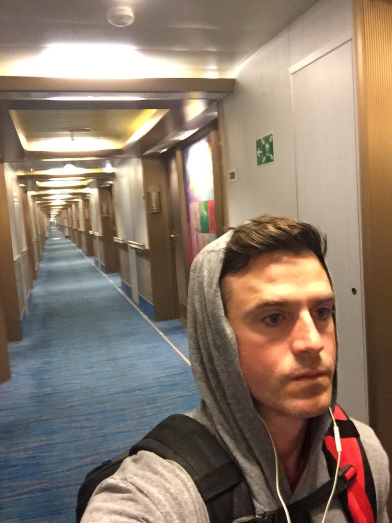 corygfitness's tweet photo. #lungeandlearn 430am @CarnivalCruise hallway #wakeyourassup https://t.co/cU3pQcnG8y