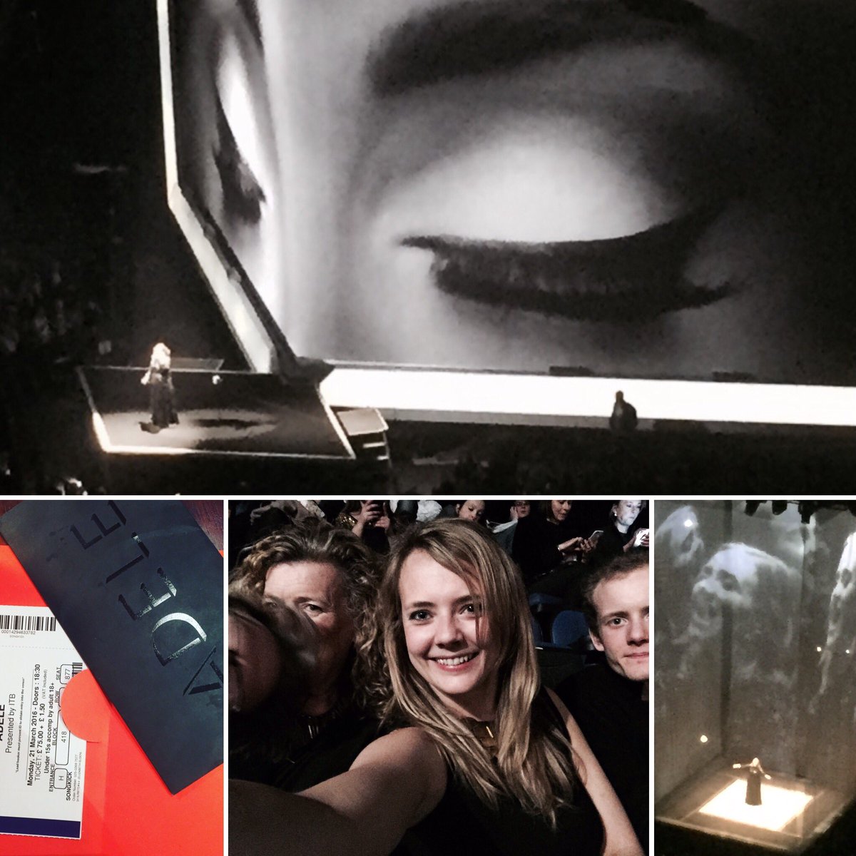 EmilyRobertsEA's tweet photo. She is just stunning - in every way. #Adele #AdeleAtTheO2 https://t.co/10x9hyGq2Y