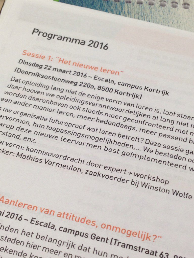 HelgaDeKeyzer's tweet photo. Bákken inspiratie voor 'het nieuwe #leren' met @MathVermeulen bij #Escala lerend netwerk #VTO #Zorgsector https://t.co/KYHqntBT1H