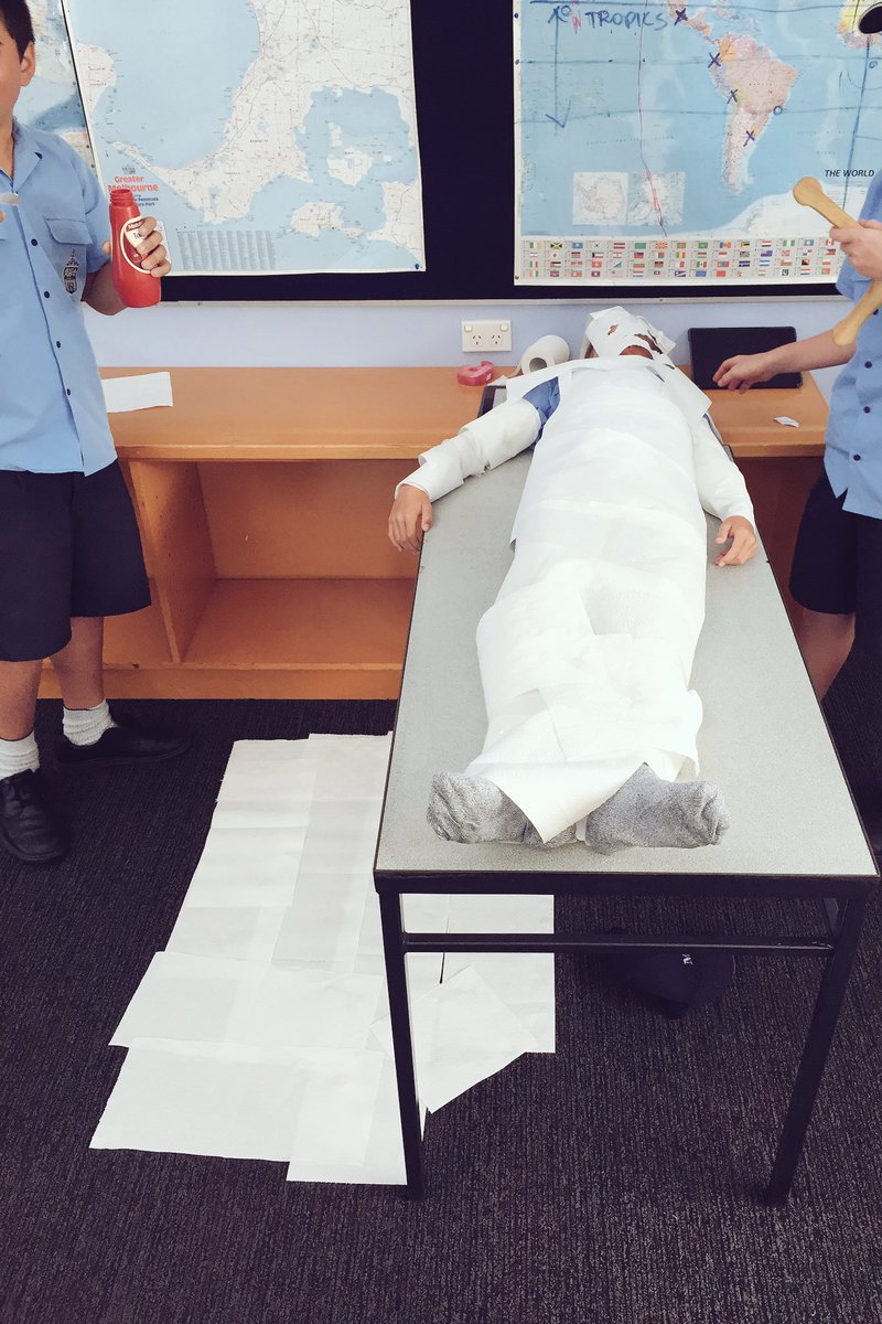 MsGDubb's tweet photo. "Take One" - Yr 7 students prepare their Ancient Egypt iMovie #historyed #historyteacher https://t.co/m9fsc19r5k