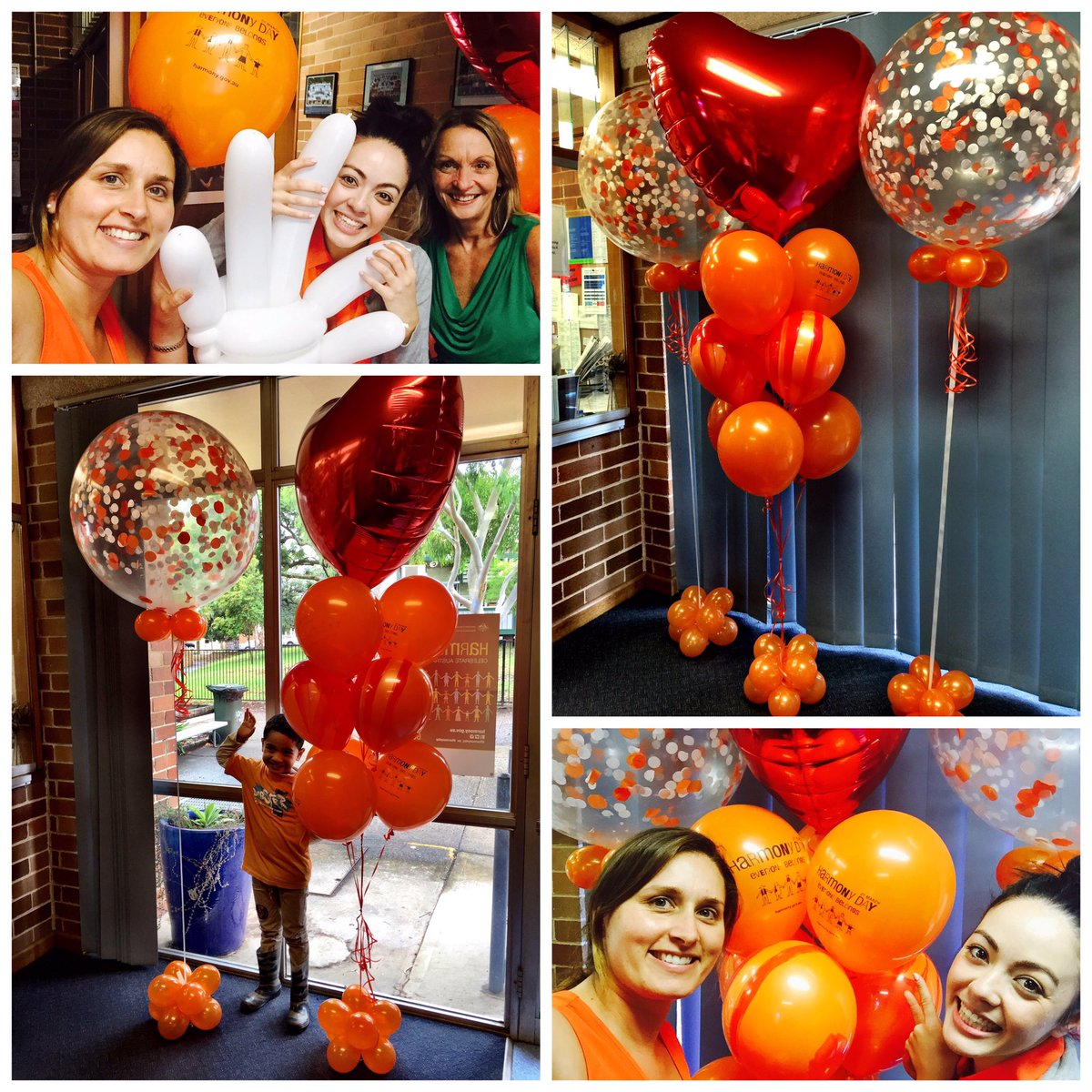 TaliaHing's tweet photo. Despite the weather,our day was pretty colourful&amp;of course harmonious!  @HarmonyDay_AU @Manousaridou  @burmuzovskit https://t.co/Za6gn8OAaB