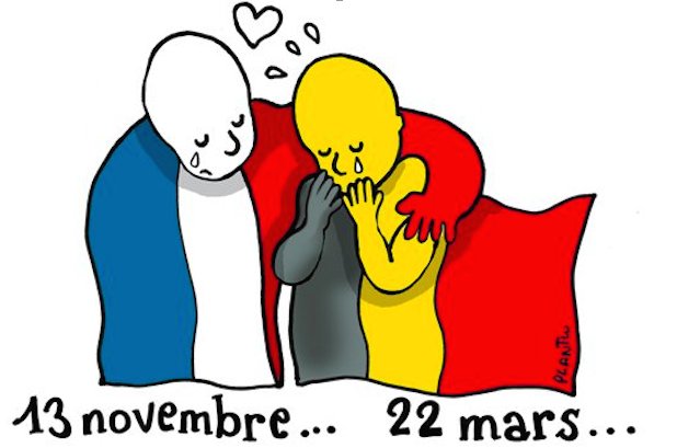 BuzzFeedUK's tweet photo. This French cartoonist drew a touching tribute to victims of the #Brussels terror attack
https://t.co/rQXA4En3w7 https://t.co/L6jbAmEO2O