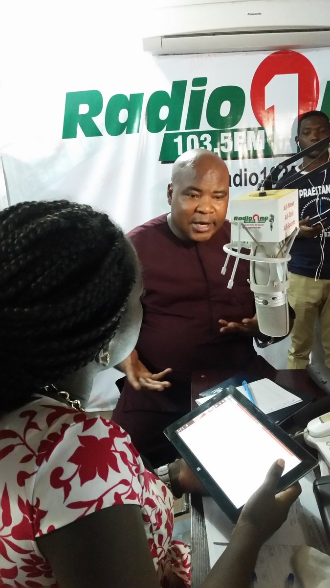 1035fmradio1's tweet photo. Special guest on #CSWeekly.is d President Pan African Vision for d environment Anthony Akpan @wemimospot @CSNewsroom https://t.co/sBt6wGOcQX