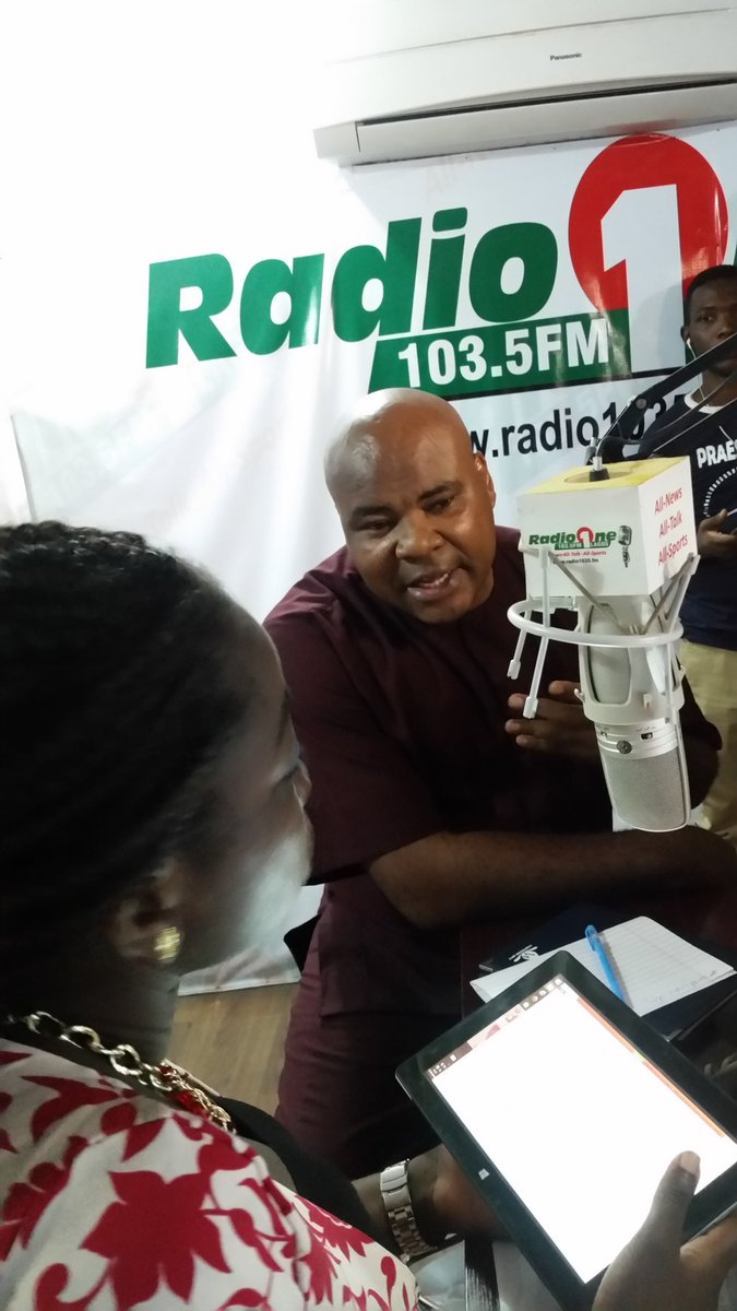 1035fmradio1's tweet photo. Special guest on #CSWeekly.is d President Pan African Vision for d environment Anthony Akpan @wemimospot @CSNewsroom https://t.co/sBt6wGOcQX