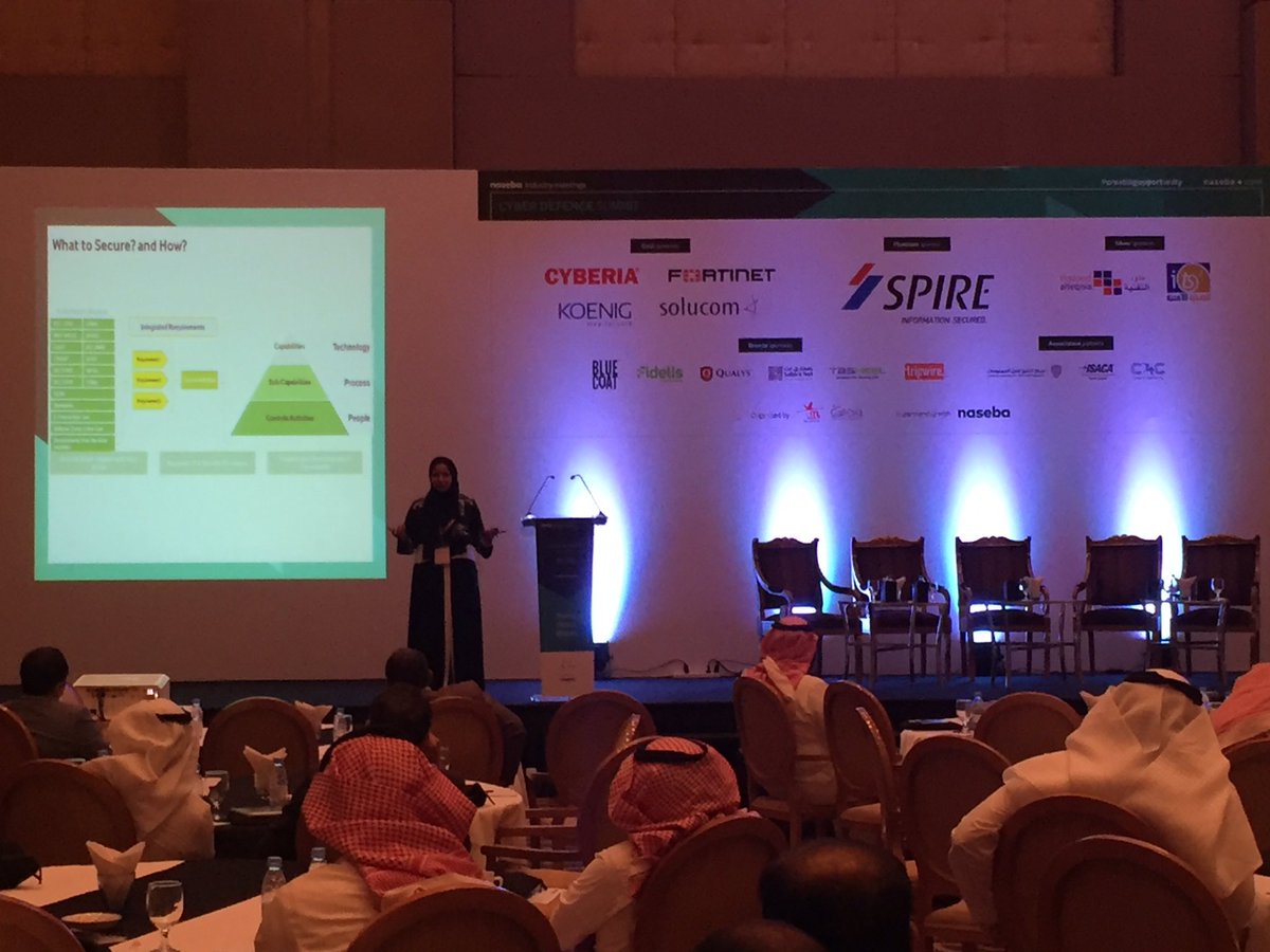 rachidharrando's tweet photo. #saudicyber very good talk by lady rocking the floor in #SaudiArabia riyadh @naseba event https://t.co/dw11dfL9O1