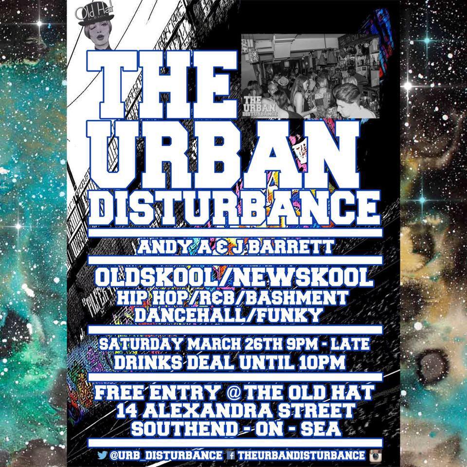 looking forward to #TheUrbanDisturbance This Saturday

#Essex #SaturdayNight