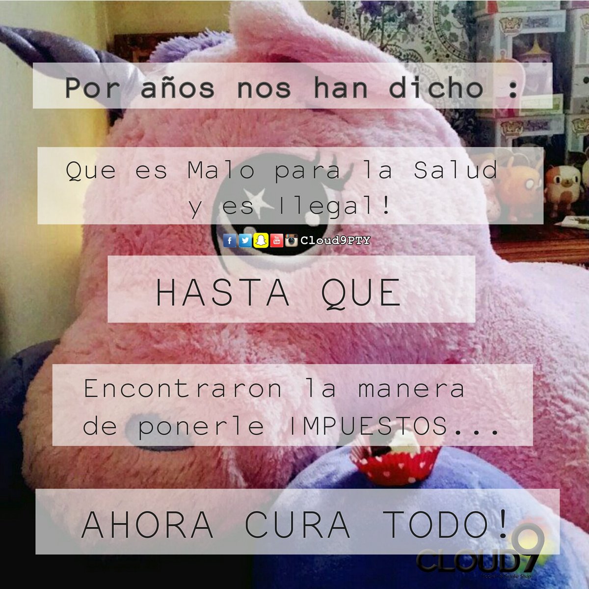 Cloud9PTY's tweet photo. MORNING WISDOM!
Seguimos con nuestros descuentos por 6to Aniversario!
BONGS, VAPES, PIPAS, GRINDERS Y MAS @Cloud9pty https://t.co/PStijP95jE