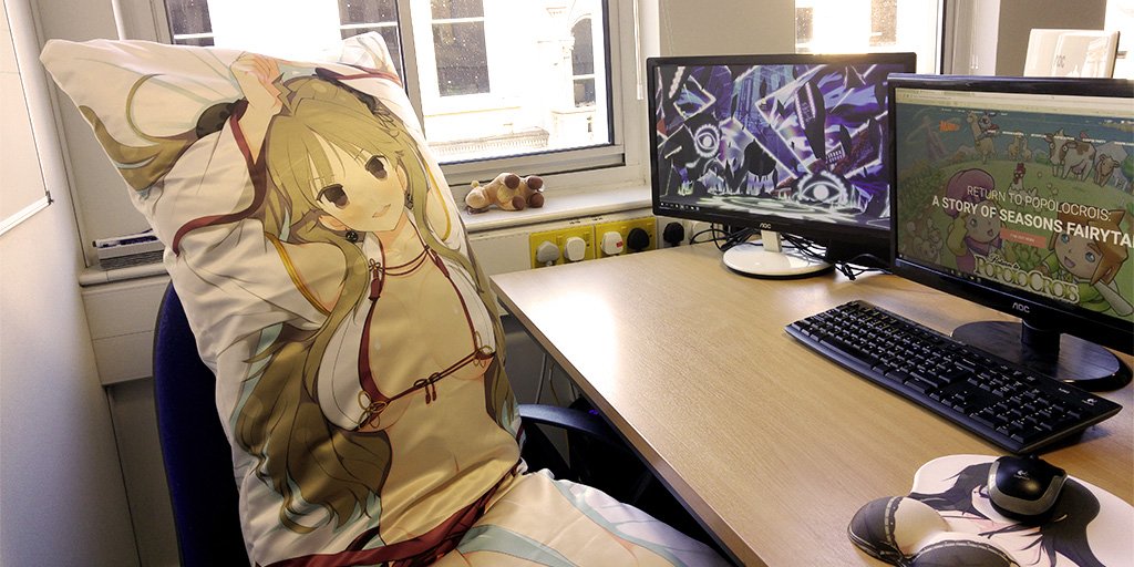 marvelouseurope's tweet photo. Day 34: They still don't know I'm a pillow... #SENRANKAGURA #ESTIVALVERSUS https://t.co/LXWTJRcnRb
