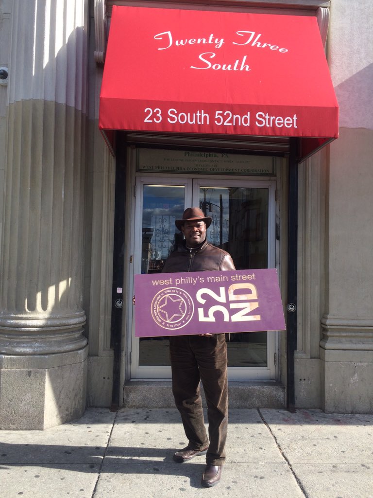 Nice to see  Celebration Place 23 S. 52nd Street receive lights courtesy of Penn Dot &amp; Dept of Commerce.  #philly