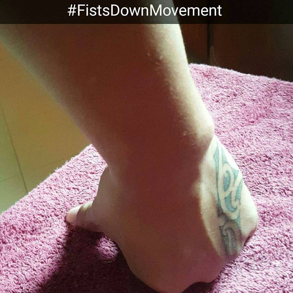 Fists_Down's tweet photo. Join the movement 

#FistsDown https://t.co/CcrRkje6dv