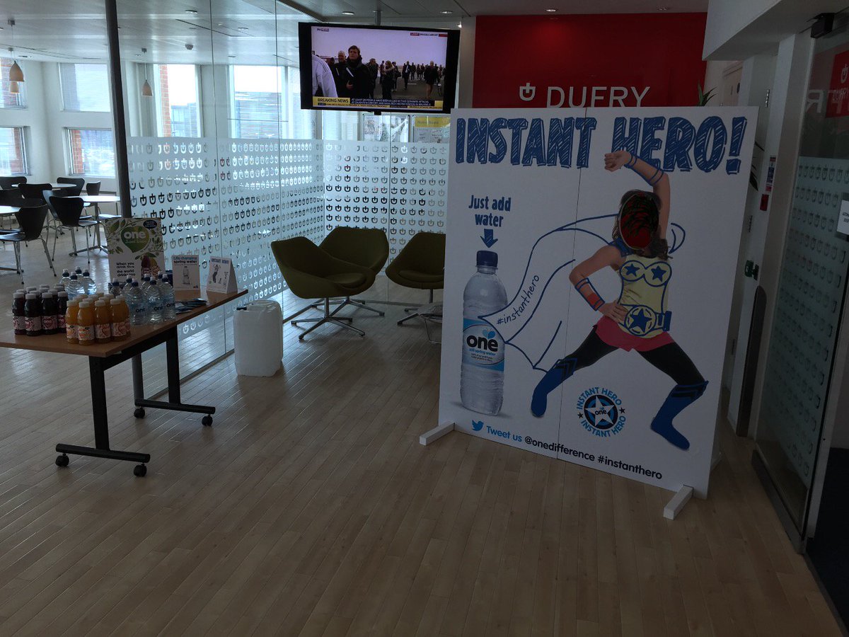 CalumOneWater's tweet photo. All set up @WorldDutyFree for the Water Lift Challenge #WorldWaterDay! Helping with #Waterto100000 @OneDifference https://t.co/my3E5BuLcl