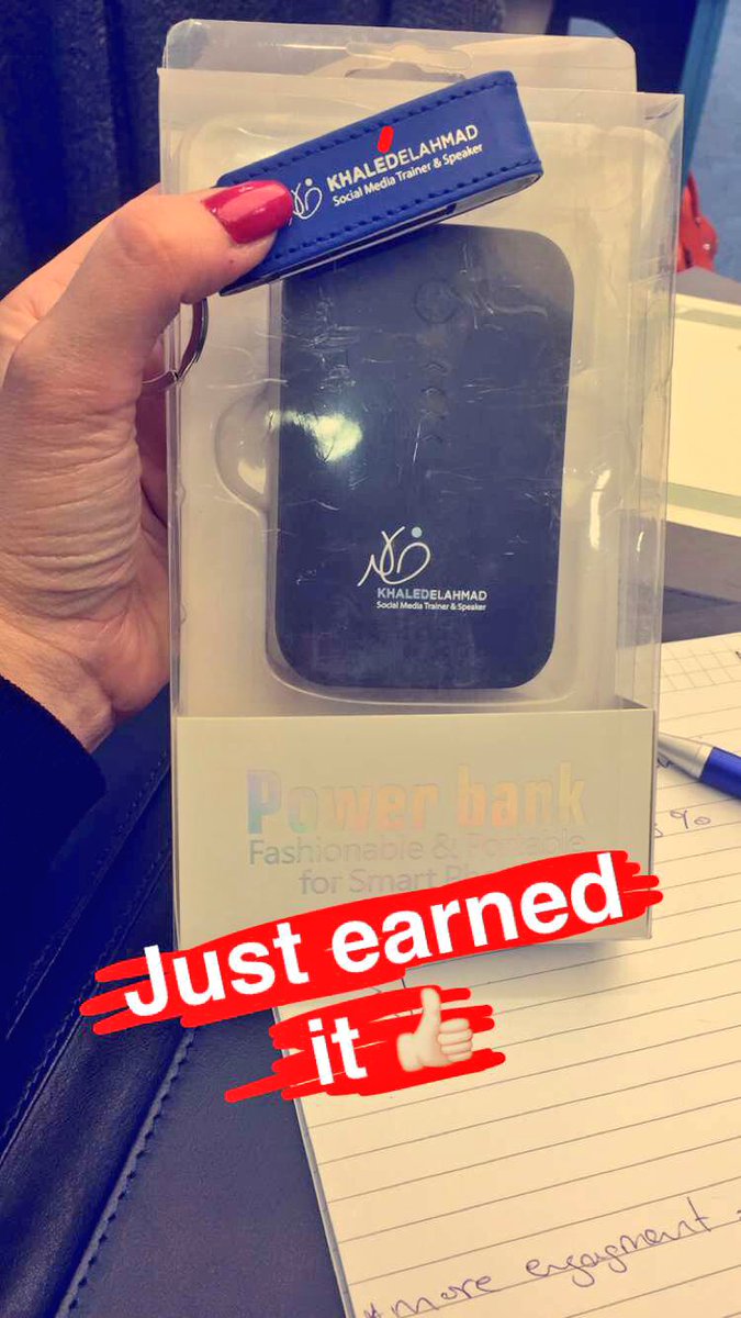BettyKhoury's tweet photo. Just earned it for getting the best tweets at the Workshop #SMTipsJo @Shusmo https://t.co/hoXOp2hb3A