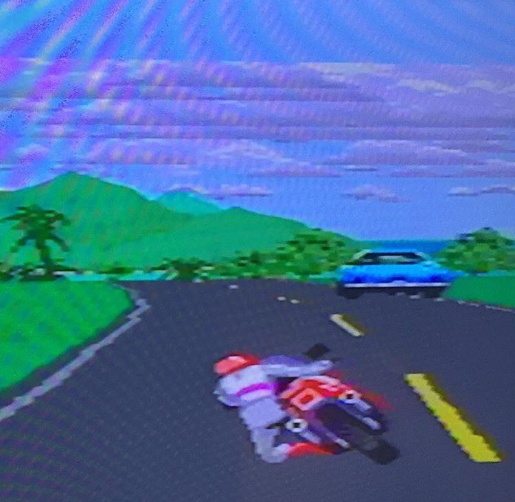 VideoGemz's tweet photo. Road Rash
Hawaii

#Hawaii #sega #scenery #landscape #motorcycle #race #videogemz #tone #colour #gamedesign #gameart https://t.co/p6ekU3q8me