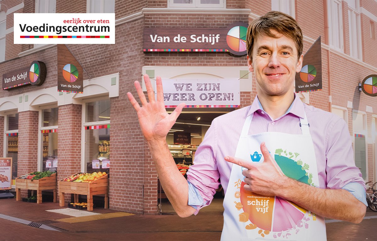 Wij ontwikkelden de campagne ‘Eet jij up-to-date’ voor <a href="/voedingscentrum/">Voedingscentrum</a>’s #schijfvanVijf buff.ly/22BFQLZ